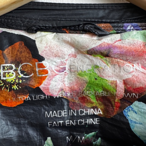 BCBGeneration Motorcycle Down Puffer Jacket - Size M - Picture 3 of 9